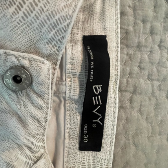 Bevy Flog Pants Size 30 Cream Croc - Picture 4 of 5